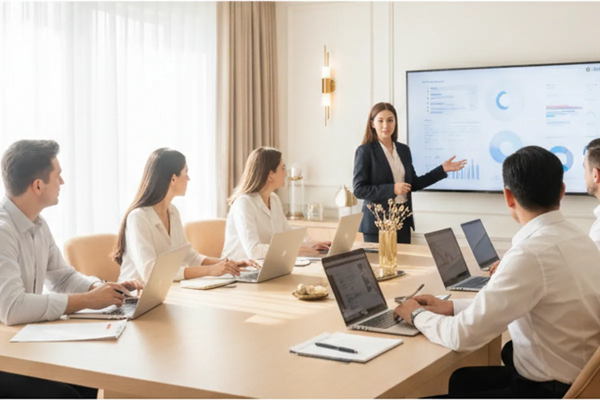 Team training session on AI tools and automation in Dubai