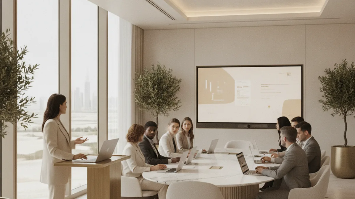 Corporate AI training workshop for a team in Dubai